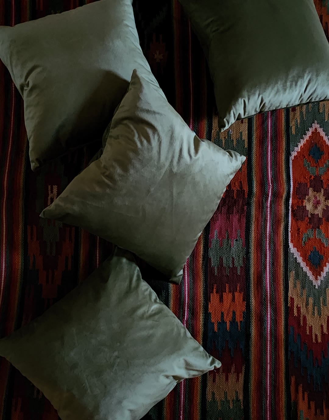 Kilim and cushions