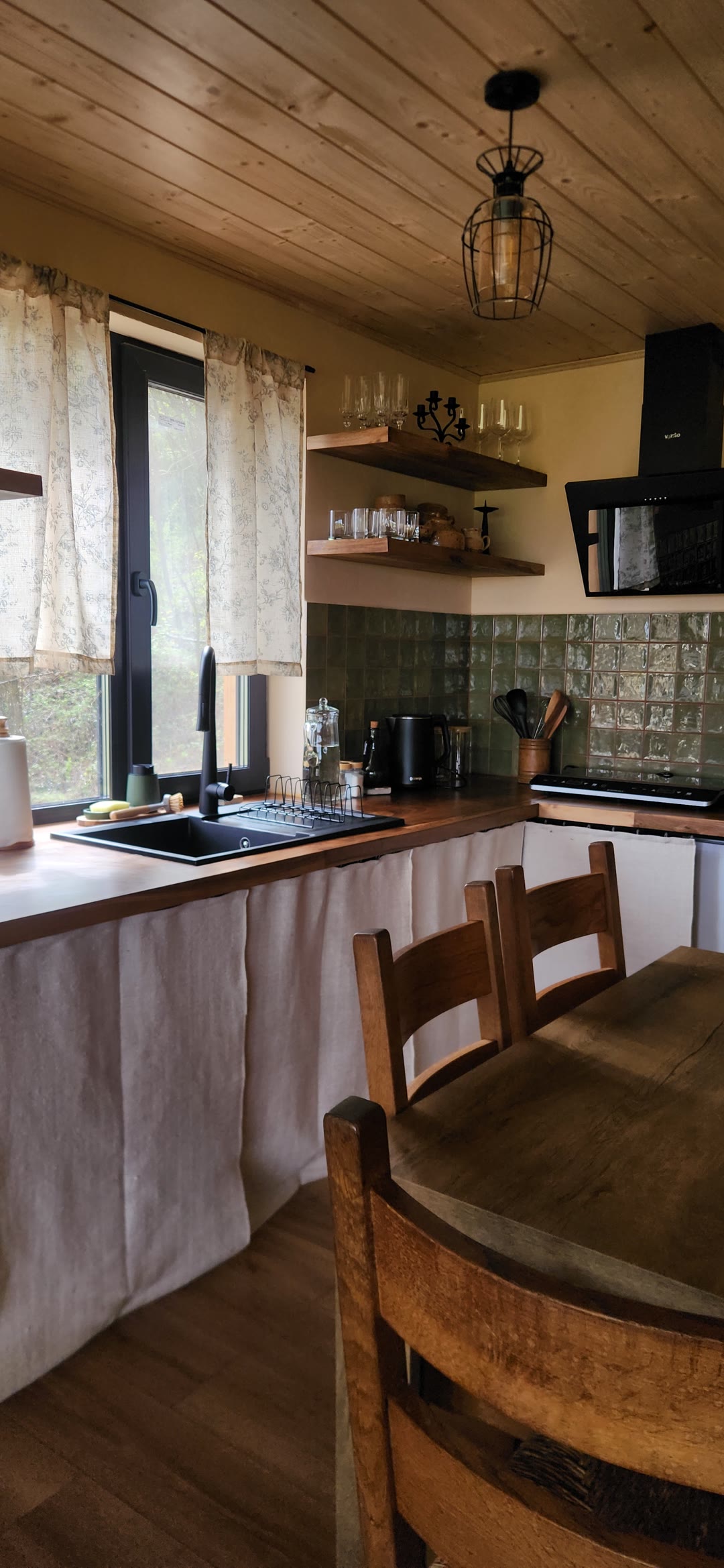 The kitchen by the window