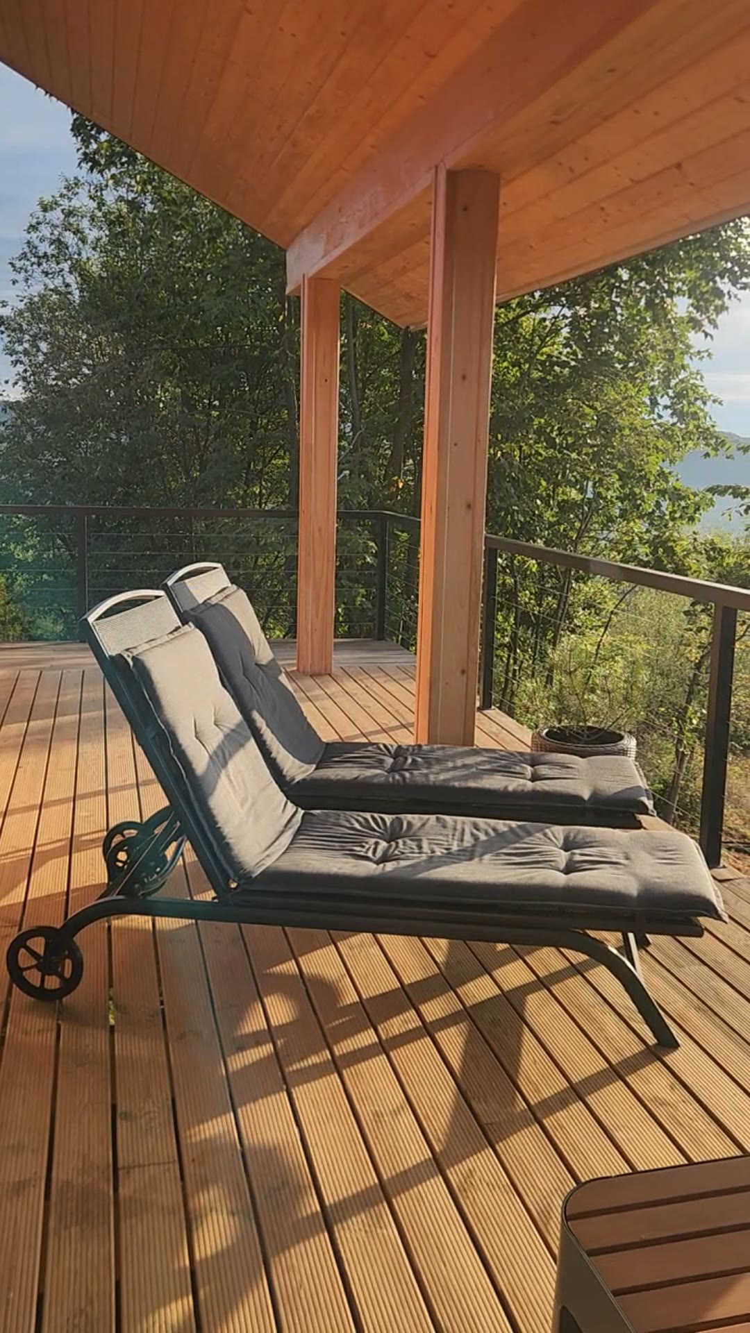 Loungers on the terrace