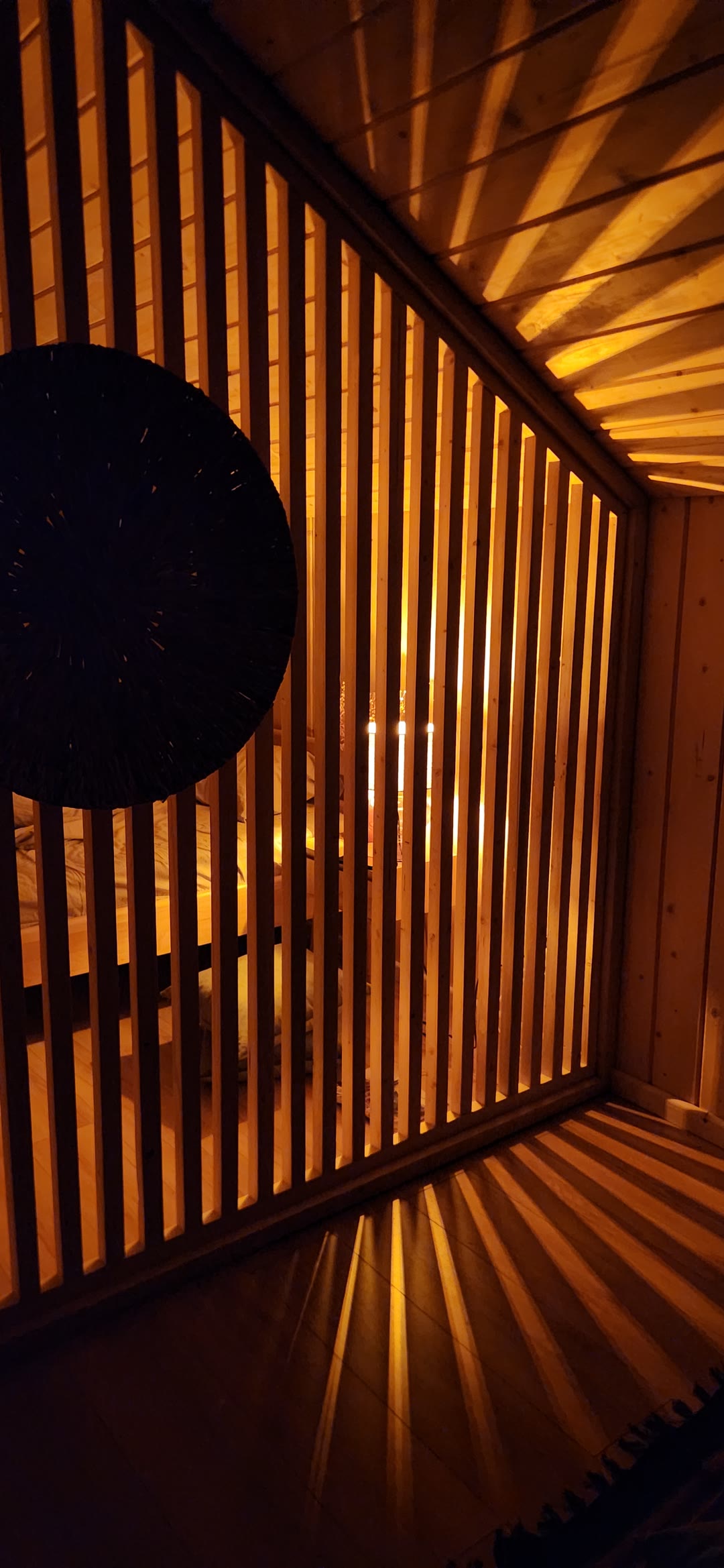 Upstairs in the evening