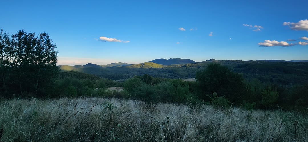 The ridges at evening