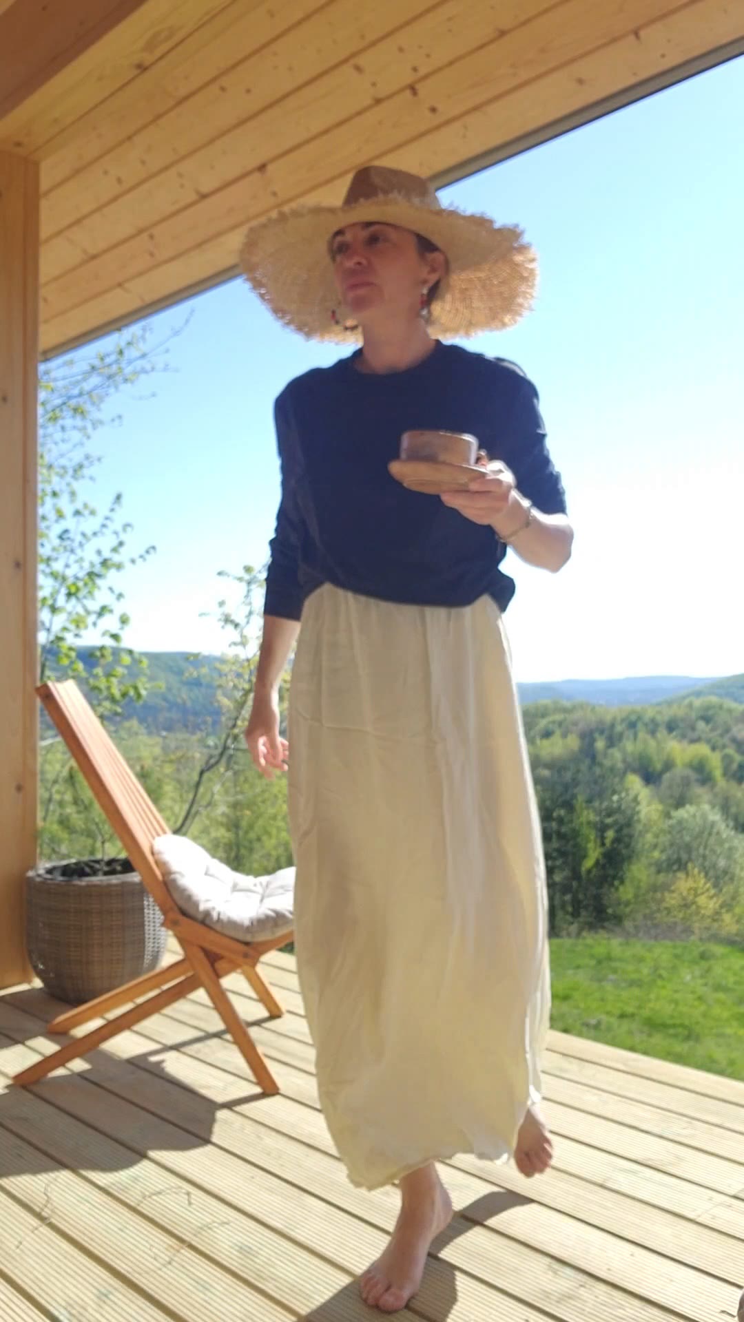 The terrace in the morning
